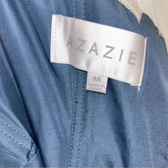 AZAZIE YAZMIN Twilight A-Line Sweetheart Neckline Chiffon Dress Size 6 - Picture 8 of 10